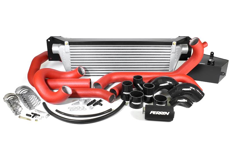 Subaru WRX STI Intercooler Core + Mounting Beam - Front - Perrin Performance - Silver - `15-`21